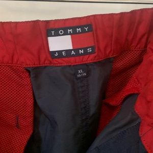 Tommy hilfiger mens sport pants. XL Blue And Red. Drawstring Waist And Ankles.